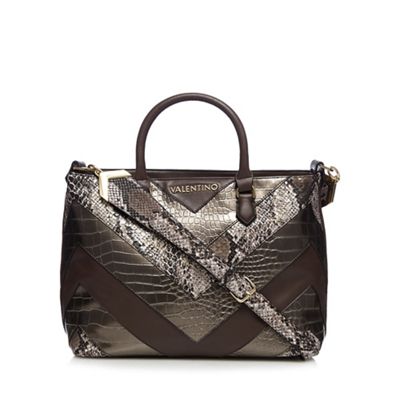 Bronze 'Pitti' shopper bag